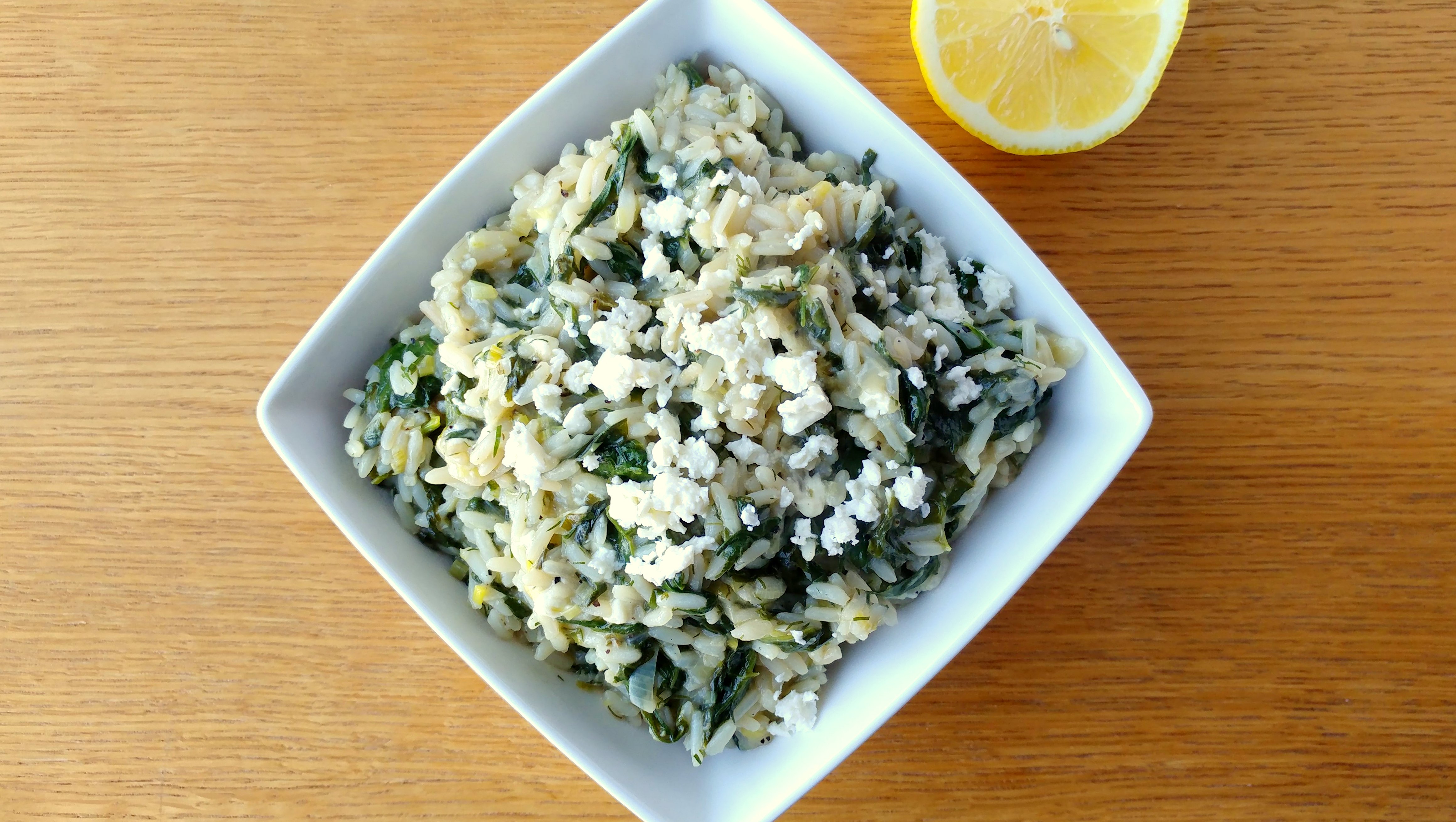 Spanakorizo - Greek Rice w/Spinach & Herbs