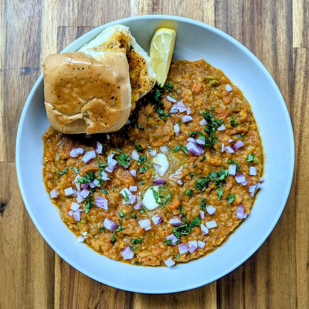 Pav Bhaji w/Toasted Rolls