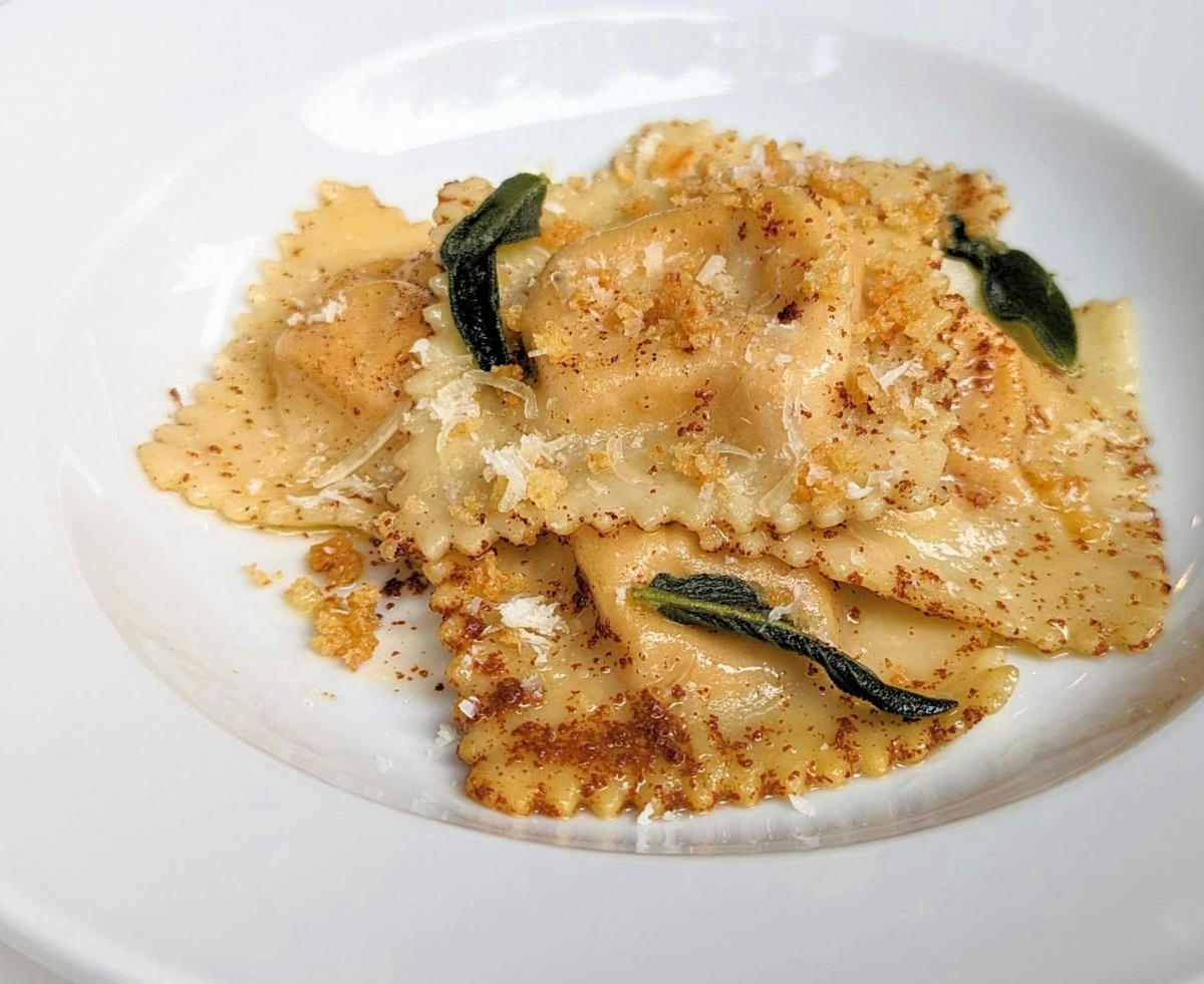 Butternut Ravioli w/Brown Butter