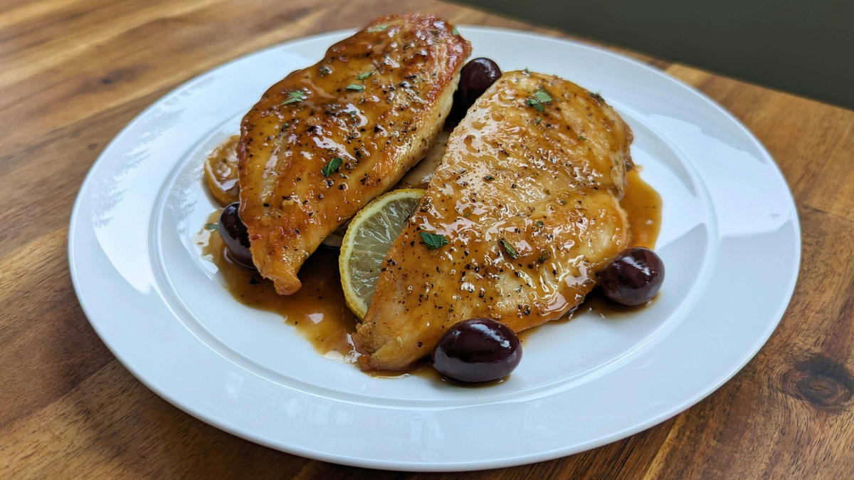 Pan-Fried Greek Chicken