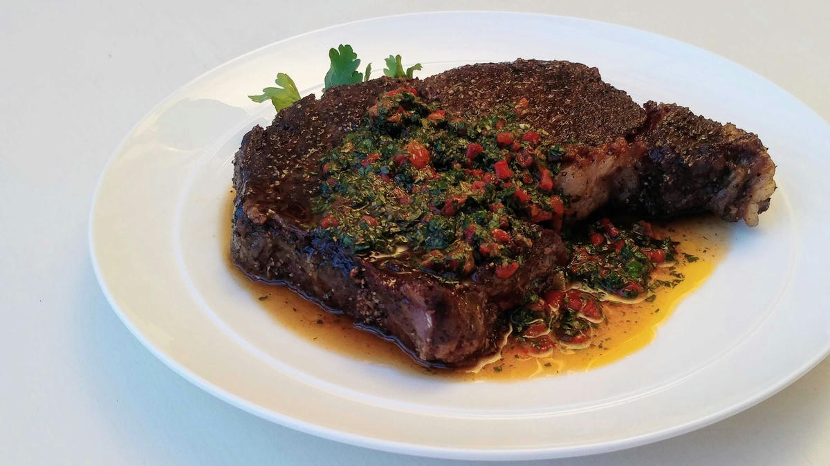 Ribeye w/Chimichurri Sauce