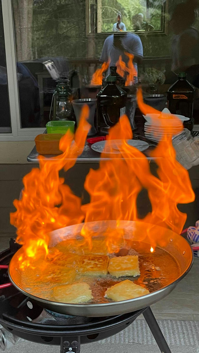 Saganaki for a Crowd