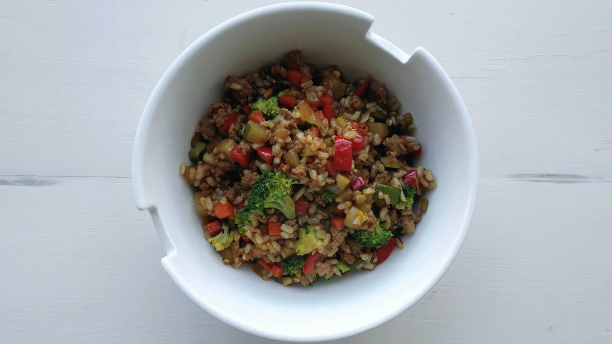 Stir-Fried Brown Rice