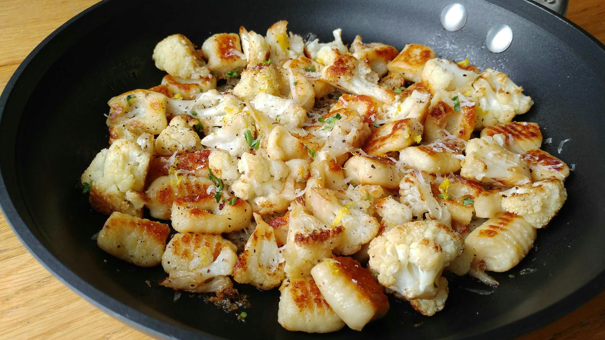 Pan-Fried Gnocchi w/Cauliflower