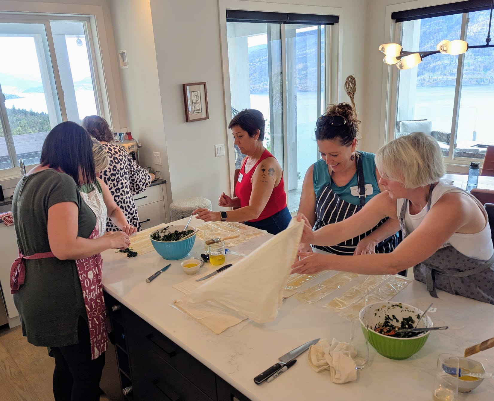 Making Spanakopita