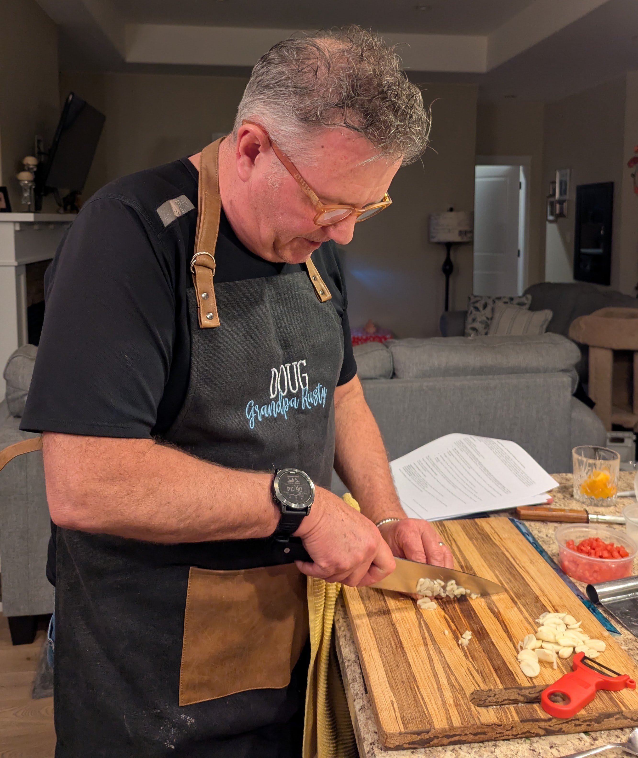Student Cooking - Knife Skills Class