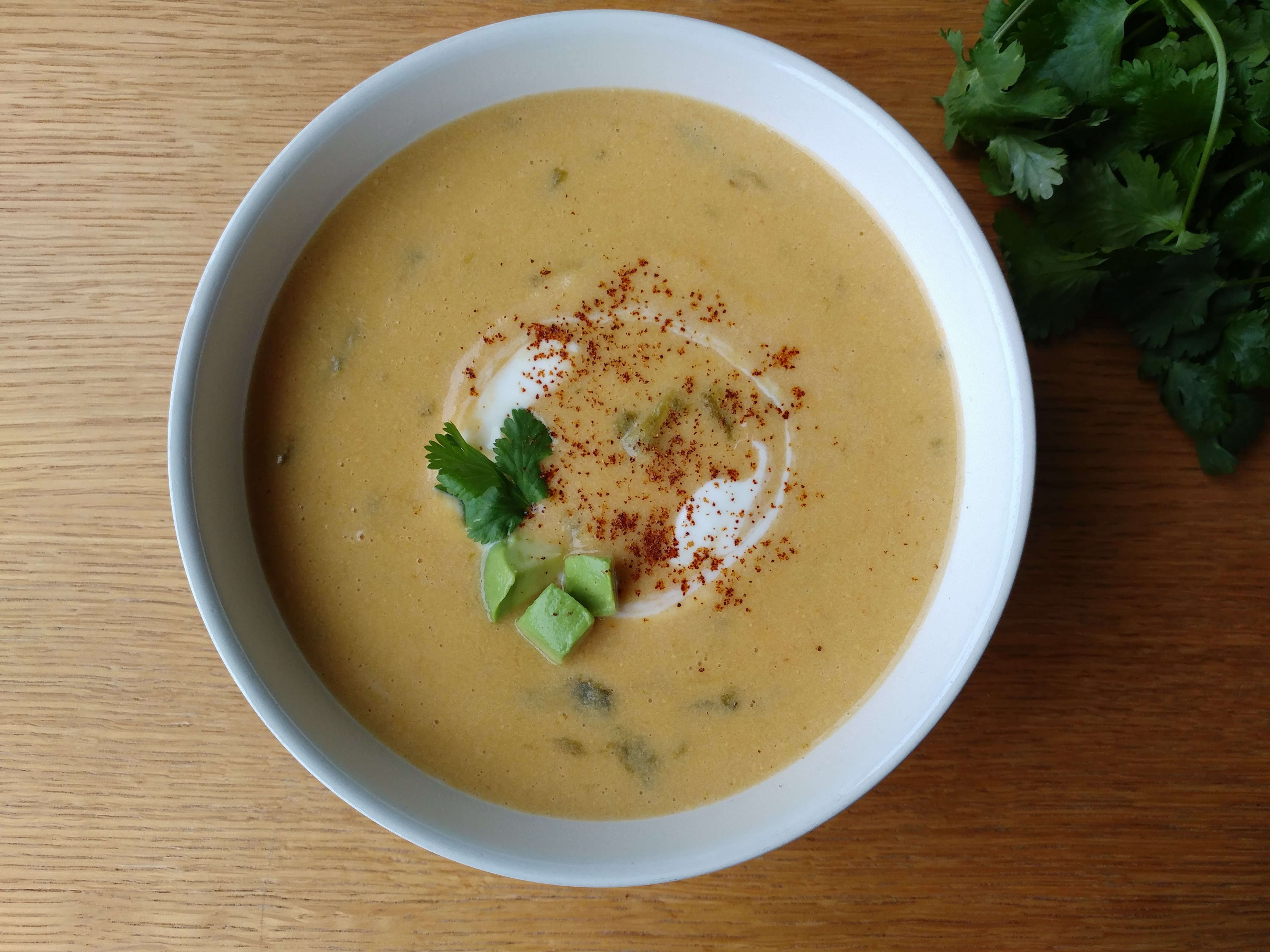 Poblano & Corn Soup