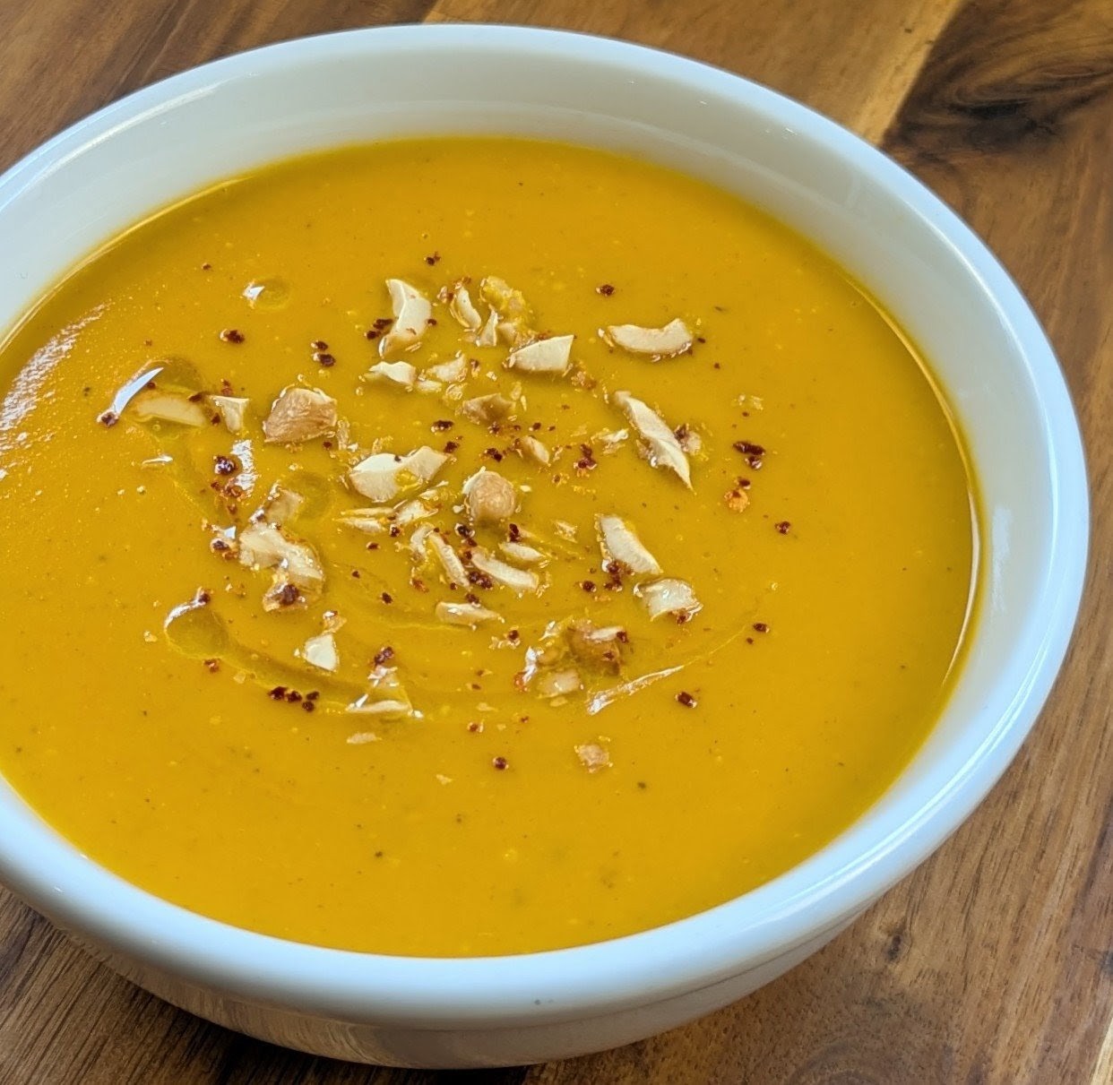 Indian-Inspired Cream of Carrot